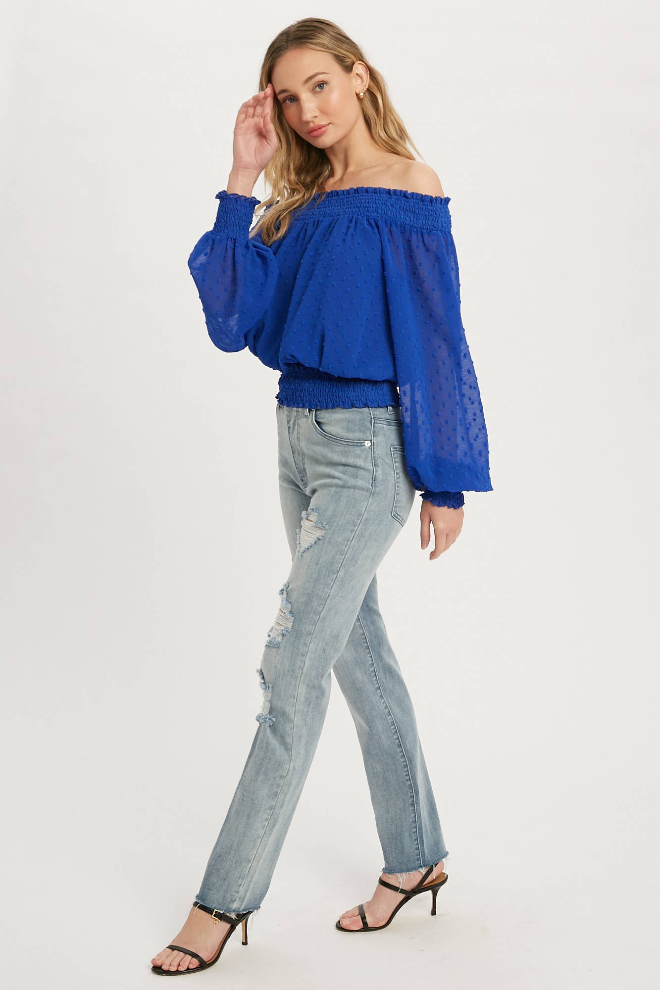 DESTROYED STRAIGHT JEANS