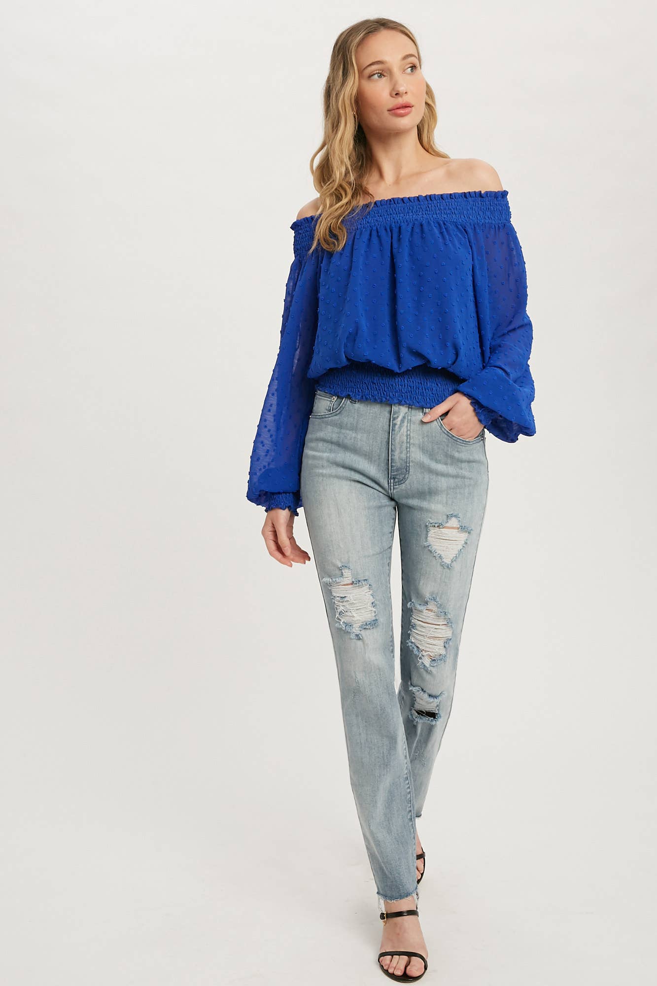 DESTROYED STRAIGHT JEANS