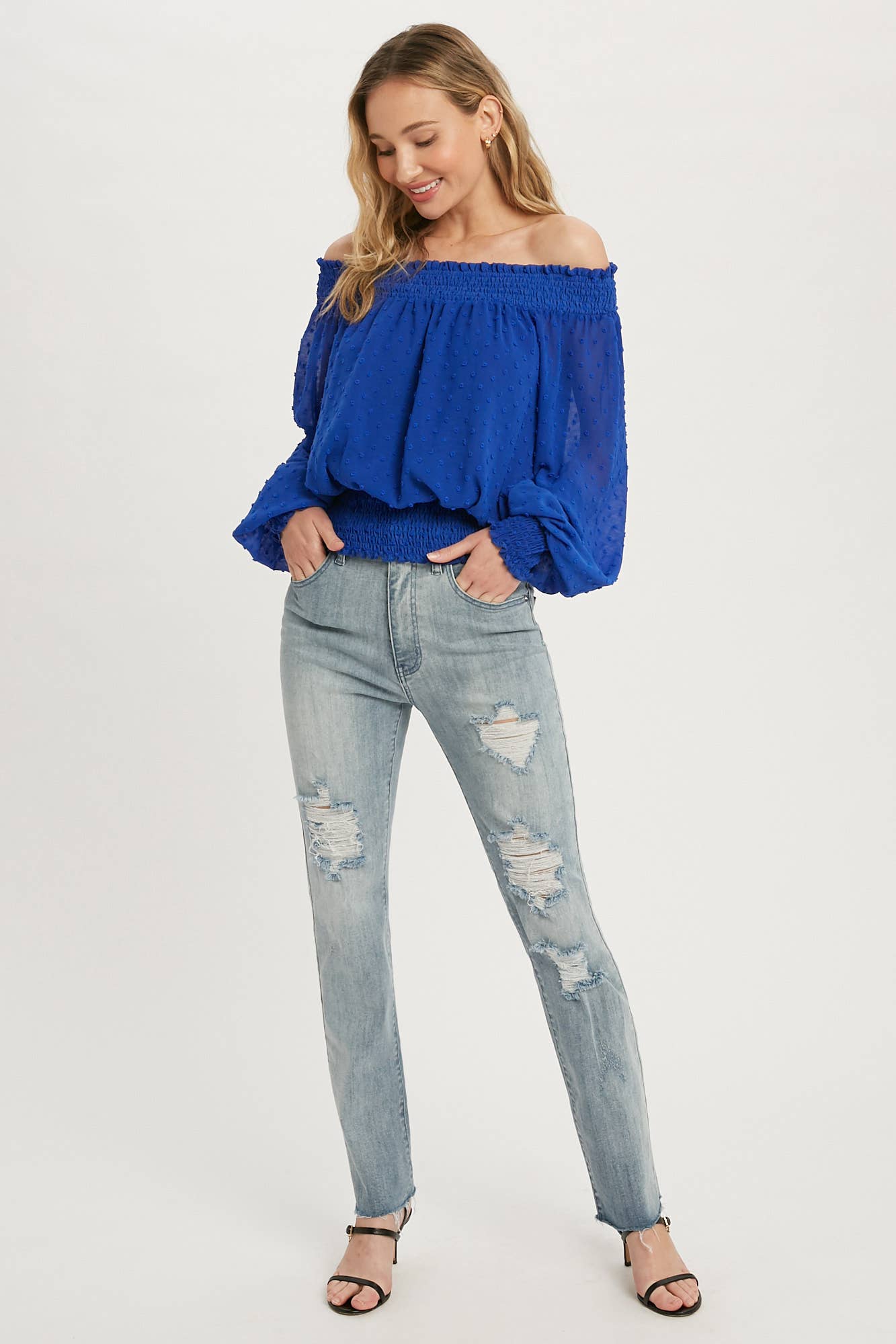 DESTROYED STRAIGHT JEANS