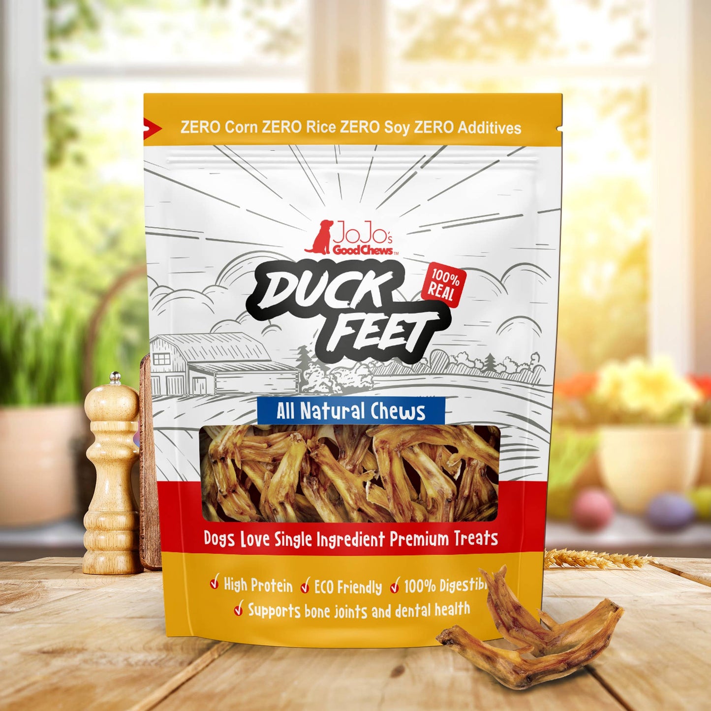 Duck Feet Dog Treats - Single-Ingredient Chews (7-Pack)