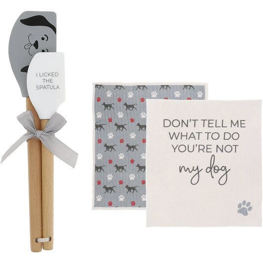 My Dog - Spatula and Reusable Dish Cloth Set
(2 of Each)
